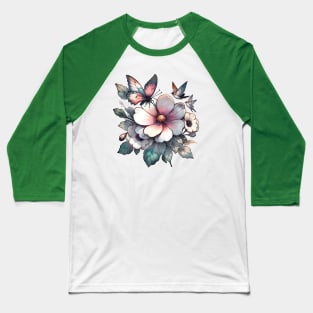 Aesthetic Flowers Baseball T-Shirt